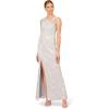 image:imageWomens Pleated Foil Mermaid GownSilver