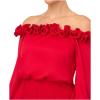 image:imageAdrianna Papell Womens Blouson Satin Crepe JumpsuitHot Ruby
