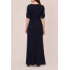 image:imageAdrianna Papell Womens Pearl Trim Knit Crepe GownMidnight