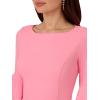 image:imageAdrianna Papell Knit Crepe Tiered Sleeve DressCherry Blossom