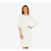 image:imageAdrianna Papell Knit Crepe Tiered Sleeve DressIvory