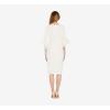 image:imageAdrianna Papell Knit Crepe Tiered Sleeve DressIvory