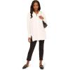 image:imageAdrianna Papell Womens Airflow Woven Button Down Top WSide SlitsIvory