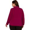 image:imageAdrianna Papell Womens Knit Button Front VNeckMagenta Purple