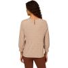 image:imageAdrianna Papell Womens Print Knit Pleated Trapeze TopCocoaIvory Micro Dot