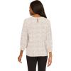 image:imageAdrianna Papell Womens Print Knit Pleated Trapeze TopIvoryBlack Confetti