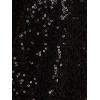image:imageAdrianna Papell Womens Sleeveless Sequin Top W Feather Trim HemBlack