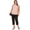 image:imageAdrianna Papell Womens Smocked Ruffle TopChampagne Small Dot
