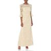 image:imageAdrianna Papell Womens Corded Embroidery GownLight Champagne