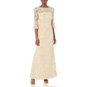 image:imageAdrianna Papell Womens Corded Embroidery GownLight Champagne