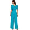 image:imageAdrianna Papell Knit Crepe JumpsuitBel Air Blue