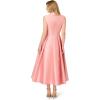 image:imageAdrianna Papell Lapel Mikado Ankle DressApricot Ice