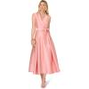 image:imageAdrianna Papell Lapel Mikado Ankle DressApricot Ice