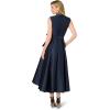 image:imageAdrianna Papell Lapel Mikado Ankle DressMidnight