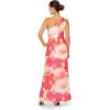 image:imageAdrianna Papell ONE Shoulder Chiffon Gown IvoryPink Multi 18