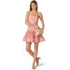 image:imageAdrianna Papell Seersucker Midi DressPink Multi2
