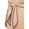 image:imageAdrianna Papell Tipped Crepe TIE Dress AlabasterBlack