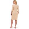 image:imageAdrianna Papell Tipped Crepe TIE Dress AlabasterBlack