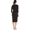 image:imageAdrianna Papell Tipped Crepe Tie DressBlack Ivory