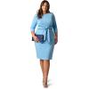 image:imageAdrianna Papell Tipped Crepe Tie DressWaterfallNavy Sateen