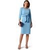 image:imageAdrianna Papell Tipped Crepe Tie DressWaterfallNavy Sateen