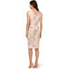 image:imageAdrianna Papell Womens Matelasse Cocktail DressMarble Multi
