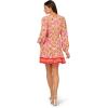 image:imageAdrianna Papell Womens Printed Flounce DressPink Multi
