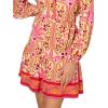 image:imageAdrianna Papell Womens Printed Flounce DressPink Multi
