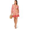 image:imageAdrianna Papell Womens Printed Flounce DressPink Multi