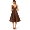 image:imageAdrianna Papell Womens Sleeveless Tea Length Dress Espresso 16