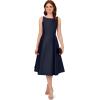 image:imageAdrianna Papell Womens Sleeveless Tea Length Dress Midnight 18
