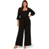 image:imageAdrianna Papell Knit Crepe Tie Front JumpsuitBlack