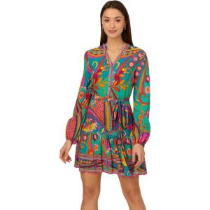 image:imageAdrianna Papell Seersucker Midi DressTeal Multi