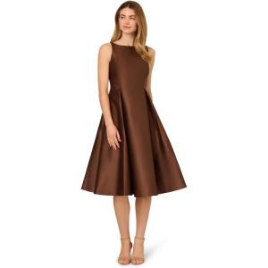 image:imageAdrianna Papell Womens Sleeveless Tea Length Dress Espresso 16