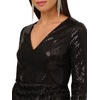 image:imageAidan Mattox Womens Sequin Fringe Cocktail DressBlack