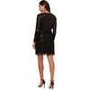 image:imageAidan Mattox Womens Sequin Fringe Cocktail DressBlack
