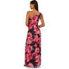 image:imageAdrianna Papell One Shoulder Chiffon GownBlackBerry