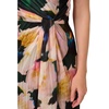 image:imageAdrianna Papell One Shoulder Chiffon GownBlackBlush Multi