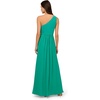 image:imageAdrianna Papell One Shoulder Chiffon GownBotanic Green