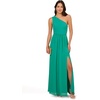 image:imageAdrianna Papell One Shoulder Chiffon GownBotanic Green