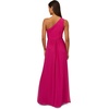 image:imageAdrianna Papell One Shoulder Chiffon GownBright Magenta