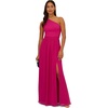 image:imageAdrianna Papell One Shoulder Chiffon GownBright Magenta