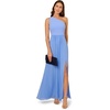 image:imageAdrianna Papell One Shoulder Chiffon GownElectric Ice