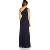 image:imageAdrianna Papell One Shoulder Chiffon GownMidnight