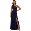 image:imageAdrianna Papell One Shoulder Chiffon GownMidnight