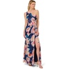 image:imageAdrianna Papell One Shoulder Chiffon GownNavyBlush