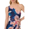 image:imageAdrianna Papell One Shoulder Chiffon GownNavyBlush