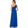 image:imageAdrianna Papell One Shoulder Chiffon GownViolet Cobalt