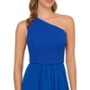 image:imageAdrianna Papell One Shoulder Chiffon GownViolet Cobalt