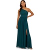 image:imageAdrianna Papell One Shoulder Chiffon GownHunter